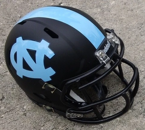 NORTH CAROLINA TAR HEELS 2013 vs  MIAMI FOOTBALL MINI HELMET Cover