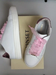 Twinset  Schuhe Sneaker Gr. 39 Weiß Leder - Bild 1 von 3
