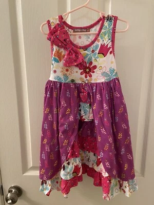 Vestido tejido Jelly the Pug Tulip Hannah niñas talla 4 nuevo con etiquetas Foto 1 de 4