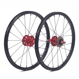 Child Bike Disc Brake Alloy Wheelset 16 Inch 349 Kid's Folding Bicycle Wheels - Picture 1 of 17