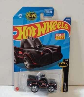 Hot Wheels BATMAN Classic TV Series Batmobile NEW Mattel 2022 78/250 Tooned - Image 1 of 4