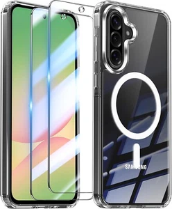Coque Compatible Samsung Galaxy A56 5G Aimantée MagSafe + 2 Verres Trempés TPU - Photo 1 sur 6
