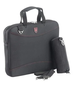 Falcon Neoprene Padded Slimline Sleeve For 15.6" Laptop - Black/Red - Fi2598 - Afbeelding 1 van 1