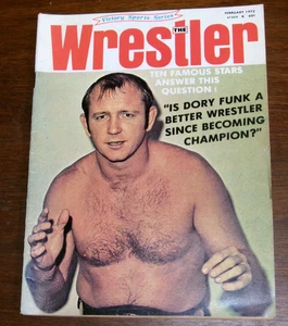 THE WRESTLER Magazine February 1972 Champion Dory Funk Cover Excellent Condition - Picture 1 of 2