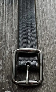 Vintage Gucci Men's Black Leather Belt - Size 36 / 90 - Picture 1 of 5