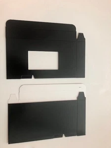 10 VHS Tape Cardboard Sleeve w Window, BLACK - JS85BLK W DA3V FREE SHIPPING - Picture 1 of 1
