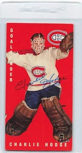 1994 Parkhurst 64/65 Tall Boys #82 Charlie Hodge Canadiens Signed Auto *L1705 - Picture 1 of 2