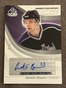 2003-04 SP Game Used Dustin Brown Rookie Exclusive Auto /100 KINGS HOF - Picture 1 of 2