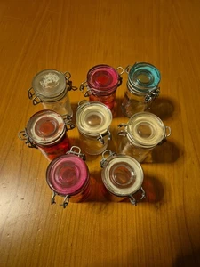 Barattoli Chiusura A Scatto Metallico 8 Pezzi - Foto 1 di 3