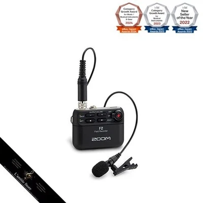 ZOOM F2/B Field Recorder schwarz ultrakompakt und leicht 32g tragbar 32-Bit - Bild 1 von 4