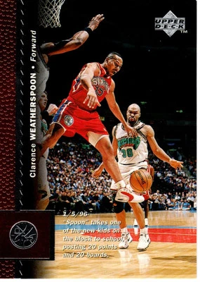 Clarence Weatherspoon - 1996-97 Upper Deck #93 Philadelphia 76ers - Image 1 of 2