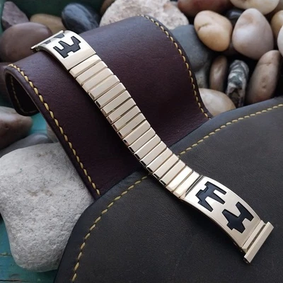 Mid Century 19mm 18mm 17mm 16mm Gold-Fill Gemex Unused 1950s Vintage Watch Band - Image 1 of 4