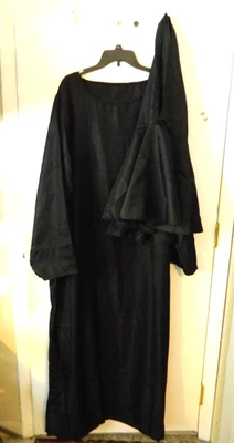 Grim Reaper монах черный капюшон и халат костюм для Хэллоуина косплей взрослых 2XL - Изображение 1 из 4