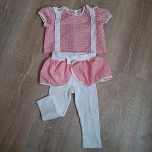 Conjunto Vintage Iluminación Bug tag 18m Bebé Niña Punto Único Hecho en EE. UU. Rosa - Imagen 1 de 5