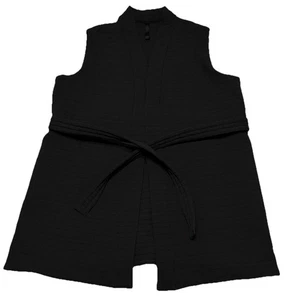 Lululemon Serene Travels Weste schwarz Gürtel vorne offen Damengröße 12 - Bild 1 von 9