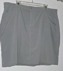 Fantastic Cute Riders By Lee Size 20W Silver Gray and Black Short Skirt Skort - Picture 1 of 12
