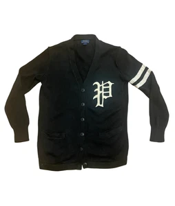 Worn twice Ralph Lauren Blue Label Navy Varsity Cardigan Girls XL womans S - Picture 1 of 7