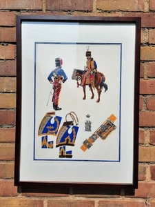 Military, "Prince Alberts Own Hussars", Monogrammed, Large Watercolour - Picture 1 of 10