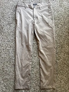 Theory Zaine SW Ascend Tech Pants Size 32 Tan Brown Bi-Stretch - Picture 1 of 4