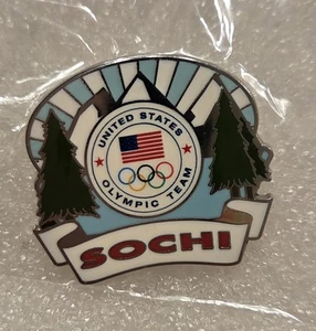 BEAUTIFUL SOCHI 2014 TEAM USA TREE & MOUNTAINS NOC OLYMPIC PIN - Picture 1 of 1