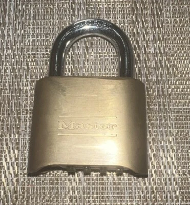 Master Lock 175D Combination Padlock. Key Not Included. Combination Included. - Image 1 of 3