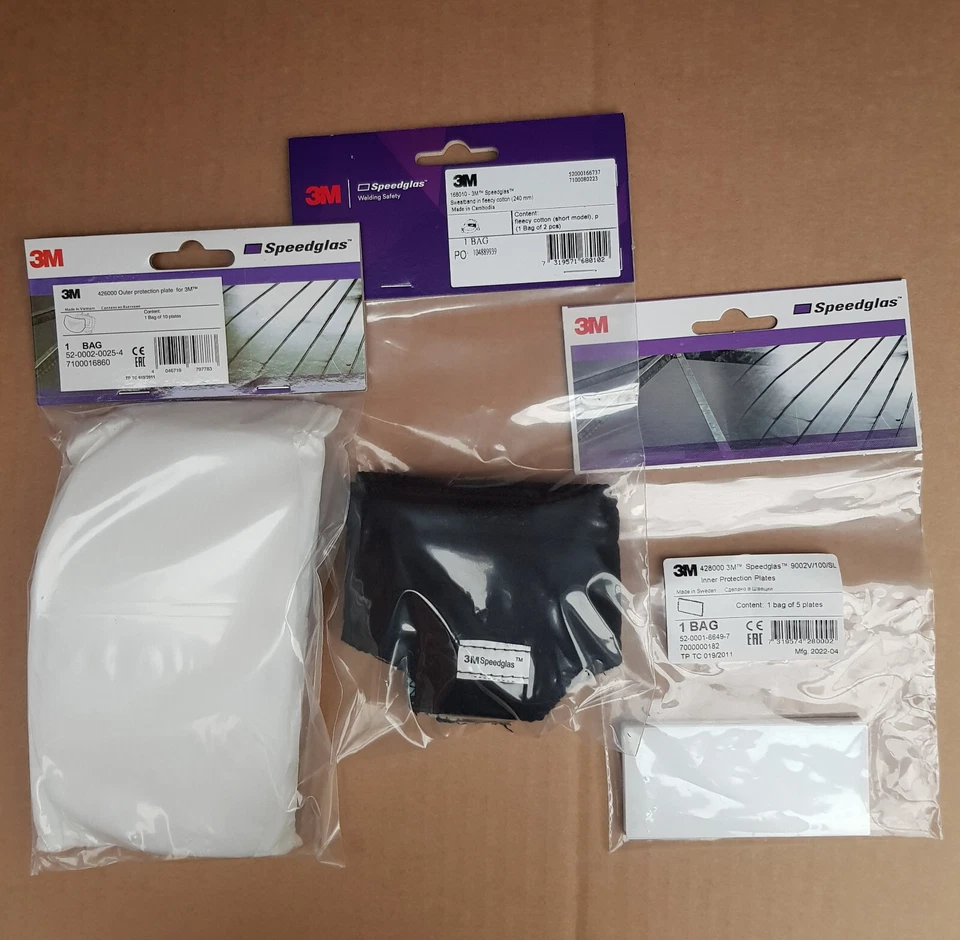 PLACAS DE PROTECCIÓN Y BANDAS PARA EL SUDOR 3M SPEEDGLAS 9000V/9002V/9002D - Imagen 1 de 1