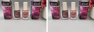 2Color Club Dusty Rose Pink & Glitter Set Of 2 Nail Polish Lacquer 15 mL ea NIB! - Picture 1 of 4