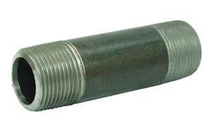 Amboss 8700136107 schwarz Stahl Rohrverschraubung Nippel 1/8 NPT Außengewinde x 1-1/2 Zoll - Bild 1 von 1