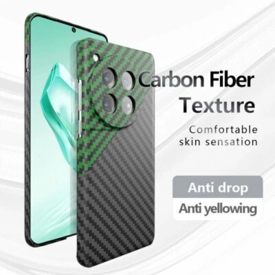 For OnePlus 12, Luxury Carbon Fiber Pattern Business Hard Ultra Slim Cover Case - Image 1 of 4