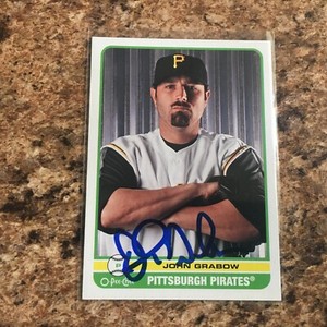 John Grabow Signed 2009 Upper Deck O-Pee-Chee Auto Pittsburgh Pirates