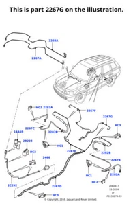 Land Rover Genuine Tube Brake Hose Line Pipe Fits Range Rover Sport LR056965 - Picture 1 of 9