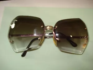 Vintage S.Tone graue durchsichtige Gläser faltbare Sonnenbrille mit Etui 1980er Jahre ungetragen - Bild 1 von 4
