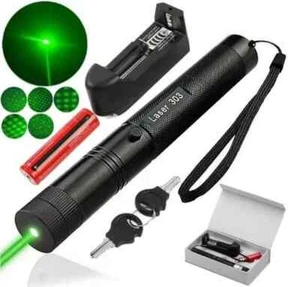 PUNTATORE LASER VERDE PROFESSIONALE 303 USO ASTRONOMICO ALTA QUALITÀ TORCIA 2025 - Photo 1/7