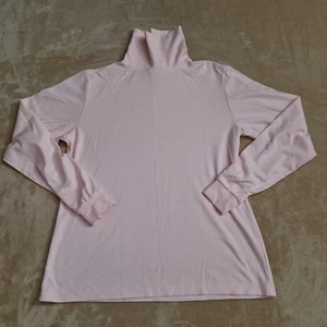 L.L. Bean Shirt Adult Women's Medium Tall Pink Hight Neck Preppy - Picture 1 of 8