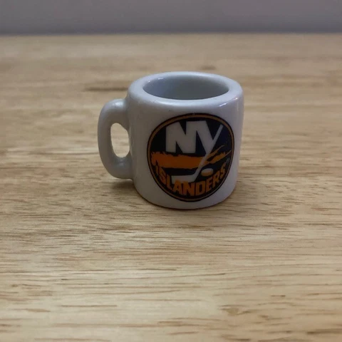 NEW YORK ISLANDERS Logo NHL "Cup Crazy" Commemorative Team 1.25" Mini Mug Cover