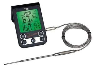 TFA Dostmann Küchenthermometer Digitales Grill-Braten-/Ofenthermometer, Alarmton - Bild 1 von 9
