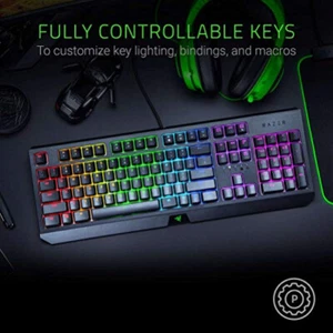Razer BlackWidow Gaming Keyboard Green Switches Chroma RGB IT - Bild 1 von 6