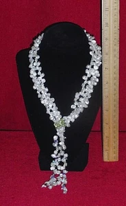 Collar Torsade Perla Agua Dulce Vintage con Trozo Amatista, Peridoto, Citrino - Imagen 1 de 10