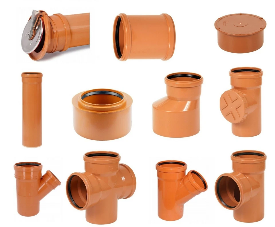 KG Rohr Abwasser Muffe Bogen Abzweig Reinigungsrohr Stopfen DN 110 160 200 - Bild 1 von 1