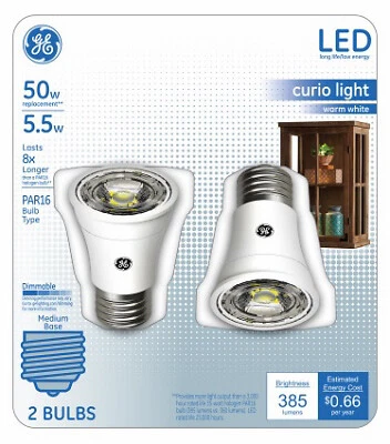 LED Light Bulb, Par 16, Clear, 6-Watts, 2-Pk. - Image 1 of 1