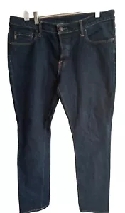 Abercrombie & Fitch Jeans Mens 36x32 Blue The A&F Super Skinny Button Denim - Picture 1 of 3