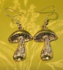 Women 925 Sterling Silver Hook Drop Earrings With Alloy Mushrooms Fun Quirky