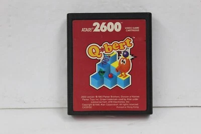 Q*Bert Atari 2600 Red Label 1983 Cart Only - Image 1 of 2