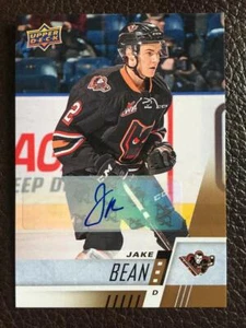 2017-18 Upper Deck CHL Autograph Jake Bean Auto Rookie RC - Picture 1 of 2