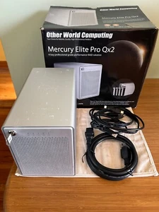 OWC Mercury Elite Pro Qx2 4-Bay 12TB (4x4TB OWC) RAID 5 Enclosure - Photo 1/3