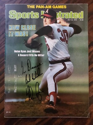 Nolan Ryan Signed 1979 Sports Illustrated Magazine HOF Autograph Rnagers Angels - Image 1 of 3