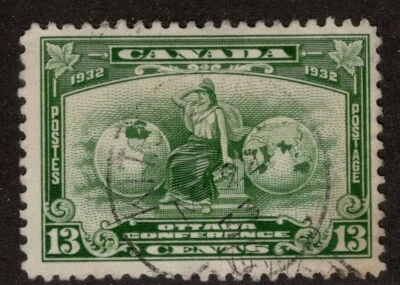 Canadá Scott 194 usado - CV 7$ Foto 1 de 2