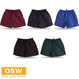 Kids Microfibre Skin Microfibre Double Stitched Hem Easy Fit Sport Shorts - Picture 1 of 8