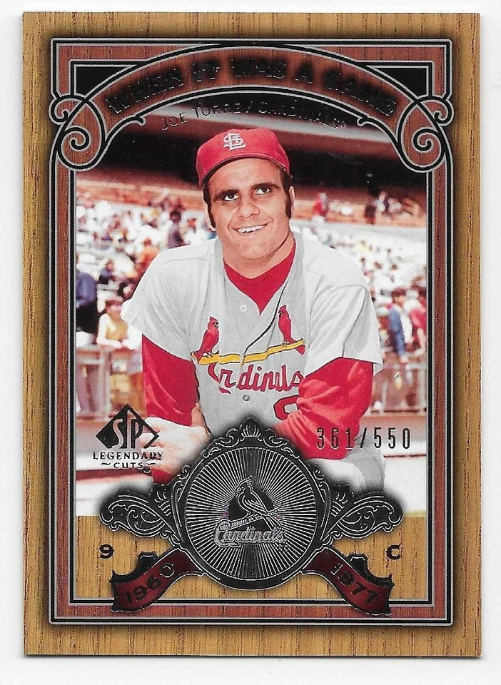 2006 SP LEGENDARY CUTS WHEN IT WAS A GAME SILVER #WGJT Joe Torre #361/550 - Image 1 of 1