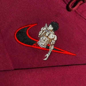 Custom Anime Manga Inspired Baki Embroidered Crewneck Sweatshirt Hoodie TShirt - Picture 1 of 9